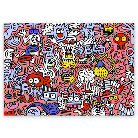 Поздравительная открытка с принтом Tosh в Курске, 100% бумага | плотность бумаги 280 г/м2, матовая, на обратной стороне линовка и место для марки
 | color | hipster | pattern | pop art | tosh | ерунда | поп арт | узор | хипстер | цвет