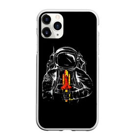 Чехол для iPhone 11 Pro матовый с принтом Космонавт в Курске, Силикон |  | art | astronaut | cosmonaut | man | rocket | shuttle | space | арт | астронавт | космонавт | космос | ракета | человек | шаттл