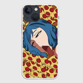 Чехол для iPhone 13 mini с принтом АХЕГАО ПИЦЦА в Курске,  |  | ahegao | anime | pizza | аниме | ахегао | пицца