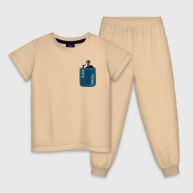 Детская пижама хлопок с принтом SLAVA MARLOW в Курске, 100% хлопок |  брюки и футболка прямого кроя, без карманов, на брюках мягкая резинка на поясе и по низу штанин
 | Тематика изображения на принте: slava marlow | артемготлиб | моргенштерн | рэп