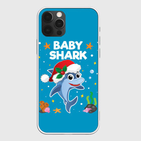 Чехол для iPhone 12 Pro Max с принтом Новогодний Baby Shark в Курске, Силикон |  | 