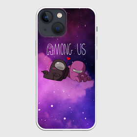 Чехол для iPhone 13 mini с принтом Among Us Love (Z) в Курске,  |  | among us | among us 2 | amongus | fortegreen | impostor | innersloth | medbay | амонгус | джейсон вурхиз | клан шляпок | предатель | самозванец | среди нас | стэн пайнс | чумной доктор