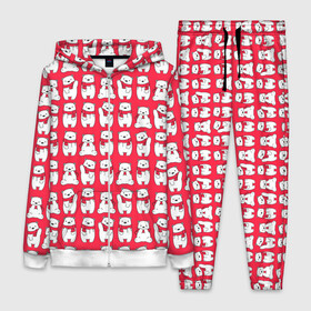 Женский костюм 3D с принтом Мишки в шарфиках в Курске,  |  | 2021 | белый | белый медведь | белый мишка | год | детская | животные | звери | красная футболка | медведи | медведь | мишка | мишка в шарфике | мишки | на новый год | новый | новый год | подарок | праздник
