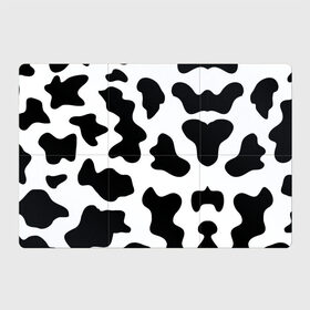 Магнитный плакат 3Х2 с принтом Му-му в Курске, Полимерный материал с магнитным слоем | 6 деталей размером 9*9 см | абстракция | бык | кожа коровы | корова | му му | пятна | черно белое | черно белые пятна