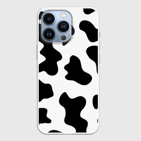 Чехол для iPhone 13 Pro с принтом Му му в Курске,  |  | абстракция | бык | кожа коровы | корова | му му | пятна | черно белое | черно белые пятна