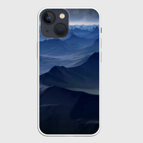 Чехол для iPhone 13 mini с принтом Горный массив в Курске,  |  | горный массив | горный хребет | горы | массив | природа | скалы | скальный массив | туман