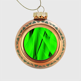 Стеклянный ёлочный шар с принтом Зеленый неон в Курске, Стекло | Диаметр: 80 мм | зелегь | зеленая абстракция | зеленка | зеленые линии | зеленые полосы | зеленый | зеленый неон | неон