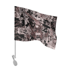 Флаг для автомобиля с принтом Аста в Курске, 100% полиэстер | Размер: 30*21 см | asta | black clover | акума | аста | демон | пятилистник | черный клевер