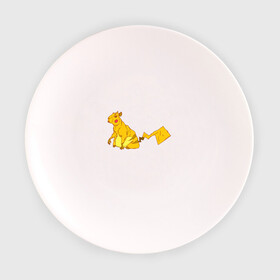 Тарелка 3D с принтом Пикачу в Курске, фарфор | диаметр - 210 мм
диаметр для нанесения принта - 120 мм | Тематика изображения на принте: аниме | капибара | пикачу | покемон | покемоны