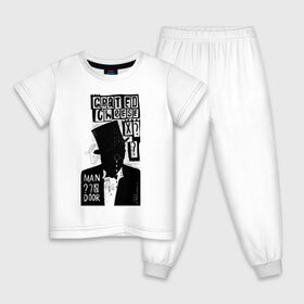 Детская пижама хлопок с принтом Man в Курске, 100% хлопок |  брюки и футболка прямого кроя, без карманов, на брюках мягкая резинка на поясе и по низу штанин
 | 2020 | абстракция | граффити | стиль | тренд | уличный стиль | урбан