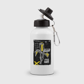 Бутылка спортивная с принтом African banana в Курске, металл | емкость — 500 мл, в комплекте две пластиковые крышки и карабин для крепления | 2020 | абстракция | граффити | стиль | тренд | уличный стиль | урбан