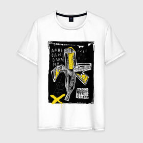 Мужская футболка хлопок с принтом African banana в Курске, 100% хлопок | прямой крой, круглый вырез горловины, длина до линии бедер, слегка спущенное плечо. | 2020 | абстракция | граффити | стиль | тренд | уличный стиль | урбан