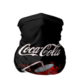 Бандана-труба 3D с принтом Coca Cola в Курске, 100% полиэстер, ткань с особыми свойствами — Activecool | плотность 150‒180 г/м2; хорошо тянется, но сохраняет форму | coca cola | газировка | кола | лето | лимонад | свежесть | стакан