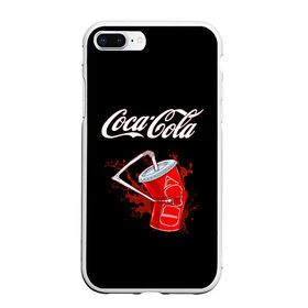 Чехол для iPhone 7Plus/8 Plus матовый с принтом Coca Cola в Курске, Силикон | Область печати: задняя сторона чехла, без боковых панелей | coca cola | газировка | кола | лето | лимонад | свежесть | стакан