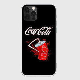 Чехол для iPhone 12 Pro с принтом Coca Cola в Курске, силикон | область печати: задняя сторона чехла, без боковых панелей | Тематика изображения на принте: coca cola | газировка | кола | лето | лимонад | свежесть | стакан