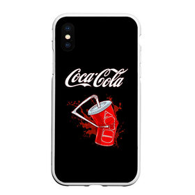 Чехол для iPhone XS Max матовый с принтом Coca Cola в Курске, Силикон | Область печати: задняя сторона чехла, без боковых панелей | coca cola | газировка | кола | лето | лимонад | свежесть | стакан