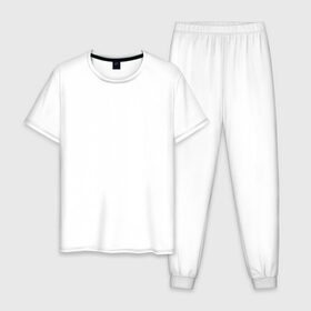 Мужская пижама хлопок с принтом Smile в Курске, 100% хлопок | брюки и футболка прямого кроя, без карманов, на брюках мягкая резинка на поясе и по низу штанин
 | 2020 | абстракция | граффити | стиль | тренд | уличный стиль | урбан