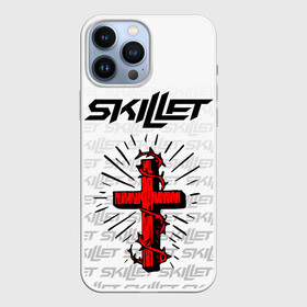 Чехол для iPhone 13 Pro Max с принтом SKILLET в Курске,  |  | Тематика изображения на принте: skillet | skillet 2020 | skillet hero | skillet monster | skillet rose | группа skillet | скелет