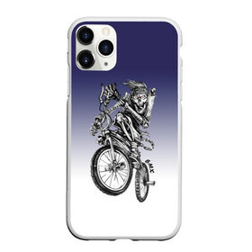 Чехол для iPhone 11 Pro Max матовый с принтом BMX в Курске, Силикон |  | bike | bmx | bones | eyes | jaw | skeleton | skull | sport | велосипед | кости | пасть | скелет | спорт | череп
