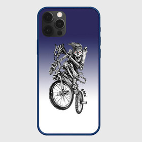 Чехол для iPhone 12 Pro Max с принтом BMX в Курске, Силикон |  | bike | bmx | bones | eyes | jaw | skeleton | skull | sport | велосипед | кости | пасть | скелет | спорт | череп