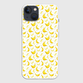 Чехол для iPhone 13 с принтом Банановый рай в Курске,  |  | bananas | circle | fruit | pattern | бананы | кружок | узор | фрукт