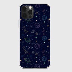 Чехол для iPhone 12 Pro Max с принтом Далекий космос в Курске, Силикон |  | alien | asteroid | constellations | moon | planets | space | star | ufo | астероид | звезда | инопланетянин | космос | луна | нло | планеты | созвездия