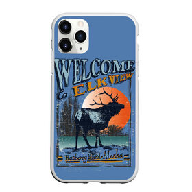 Чехол для iPhone 11 Pro Max матовый с принтом Аляска в Курске, Силикон |  | Тематика изображения на принте: аляска | дикая природа | дикие животные. | звери | олени | природа | рога