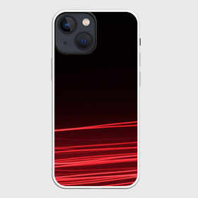 Чехол для iPhone 13 mini с принтом Красное и Черное в Курске,  |  | красный цвет | линия | неон | свет | текстура | черный и красный