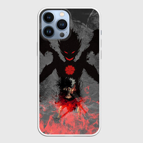 Чехол для iPhone 13 Pro Max с принтом демон Либе в Курске,  |  | asta | black clover | акума | аста | демон | пятилистник | черный клевер