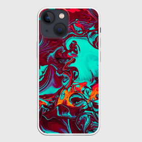 Чехол для iPhone 13 mini с принтом Colorful World в Курске,  |  | Тематика изображения на принте: abstraction | colorful | fluid art | liquid | paint | stains | texture | абстракция | жидкость | краска | пятна | разводы | разноцветный | текстура