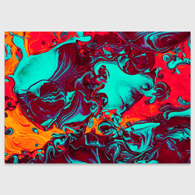 Поздравительная открытка с принтом Colorful World в Курске, 100% бумага | плотность бумаги 280 г/м2, матовая, на обратной стороне линовка и место для марки
 | abstraction | colorful | fluid art | liquid | paint | stains | texture | абстракция | жидкость | краска | пятна | разводы | разноцветный | текстура