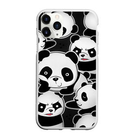 Чехол для iPhone 11 Pro Max матовый с принтом Смешные панды в Курске, Силикон |  | животные | медведи | мишки | мультяшки | смешные панды