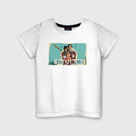 Детская футболка хлопок с принтом Энола Холмс в Курске, 100% хлопок | круглый вырез горловины, полуприлегающий силуэт, длина до линии бедер | Тематика изображения на принте: 