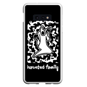 Чехол для Samsung S10E с принтом Haunted Family / Kizaru в Курске, Силикон | Область печати: задняя сторона чехла, без боковых панелей | Тематика изображения на принте: born to trap | ghost | haunted family | кизару | хорошая работа олег