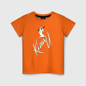 Детская футболка хлопок с принтом Haunted Family (лейбл Kizaru) в Курске, 100% хлопок | круглый вырез горловины, полуприлегающий силуэт, длина до линии бедер | 