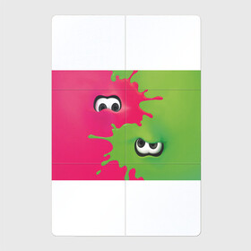 Магнитный плакат 2Х3 с принтом Splatoon в Курске, Полимерный материал с магнитным слоем | 6 деталей размером 9*9 см | Тематика изображения на принте: splatoon | глаза | сплатун