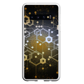Чехол для Samsung Galaxy S10 с принтом Blockchain технология в Курске, Силикон | Область печати: задняя сторона чехла, без боковых панелей | blockchain | crypto | блокчейн | крипто | технология