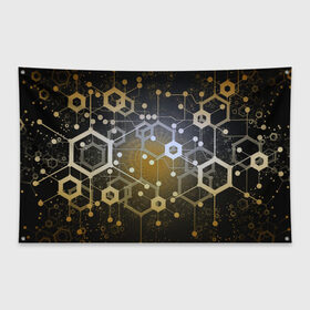 Флаг-баннер с принтом Blockchain технология в Курске, 100% полиэстер | размер 67 х 109 см, плотность ткани — 95 г/м2; по краям флага есть четыре люверса для крепления | blockchain | crypto | блокчейн | крипто | технология