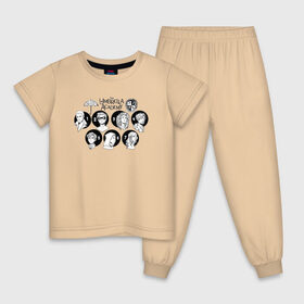 Детская пижама хлопок с принтом The Umbrella Academy в Курске, 100% хлопок |  брюки и футболка прямого кроя, без карманов, на брюках мягкая резинка на поясе и по низу штанин
 | 