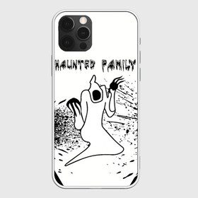 Чехол для iPhone 12 Pro с принтом KIZARU: HAUNTED FAMILY. в Курске, силикон | область печати: задняя сторона чехла, без боковых панелей | born to trap | haunted family | kizaru | rep | кизару | музыка | олег нечипоренко | репер | рэп | хантед фэмили