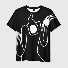 Мужская футболка 3D с принтом Haunted Family в Курске, 100% полиэфир | прямой крой, круглый вырез горловины, длина до линии бедер | Тематика изображения на принте: haunted family | kizaru | rap | кизару | рэп | хип хоп
