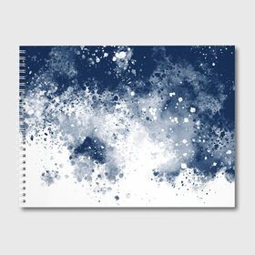 Альбом для рисования с принтом Чернильные капли в Курске, 100% бумага
 | матовая бумага, плотность 200 мг. | drops | gradient | ink | neon | stains | градиент | капли | неон | разводы | чернила