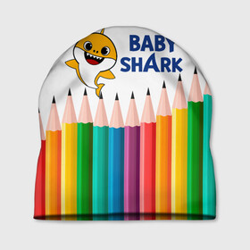 Шапка 3D с принтом Baby Shark в Курске, 100% полиэстер | универсальный размер, печать по всей поверхности изделия | baby | baby shark | shark | акула | анимация | бэби | бэби шарк | дети | мультфильм | песня | ребенок | шарк