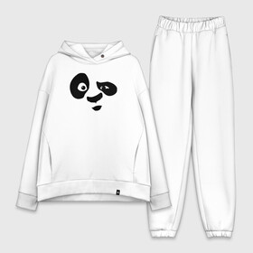 Женский костюм хлопок Oversize с принтом Панда в Курске,  |  | panda | образ | панда | рисунок | силуэт