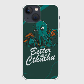 Чехол для iPhone 13 mini с принтом Лучше звоните Ктулху в Курске,  |  | better call soul | cthulhu | lovecraft | ктулху | лавкрафт | лучше звоните солу | мистика | сериал | сериалы | сол