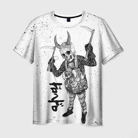 Мужская футболка 3D с принтом Dorohedoro Tidaruma в Курске, 100% полиэфир | прямой крой, круглый вырез горловины, длина до линии бедер | anime | dorohedoro | ebisu | manga | аниме | дорохедоро | манга | эбису