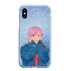 Чехол для iPhone XS Max матовый с принтом JIMIN SPRING DAY в Курске, Силикон | Область печати: задняя сторона чехла, без боковых панелей | Тематика изображения на принте: bt21 | bts | hoseok | jhope | jimin | jin | jungkook | namjoon | rm | taehyung | v | бантан | бт21 | бтс | весна | ви | голубая | джей хоуп | джин | зима | намджун | новый год | рм | снег | снежинки | спринг дэй | тэхен | хосок | чимин | чонгук 