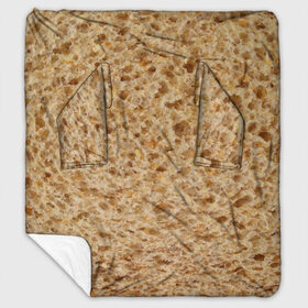 Плед с рукавами с принтом Хлеб в Курске, 100% полиэстер | Закругленные углы, все края обработаны. Ткань не мнется и не растягивается. Размер 170*145 | 2020 | 2021 | еда | лаваш | плед | подарок | приколы | текстура | футболка | хлеб
