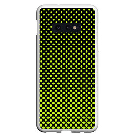 Чехол для Samsung S10E с принтом Зеленая клетка в Курске, Силикон | Область печати: задняя сторона чехла, без боковых панелей | 
