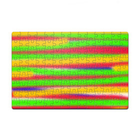 Пазл магнитный 126 элементов с принтом Яркая Яркость в Курске, полимерный материал с магнитным слоем | 126 деталей, размер изделия —  180*270 мм | краски | полосы | популярное | радуга | разноцветная | цвета | яркая